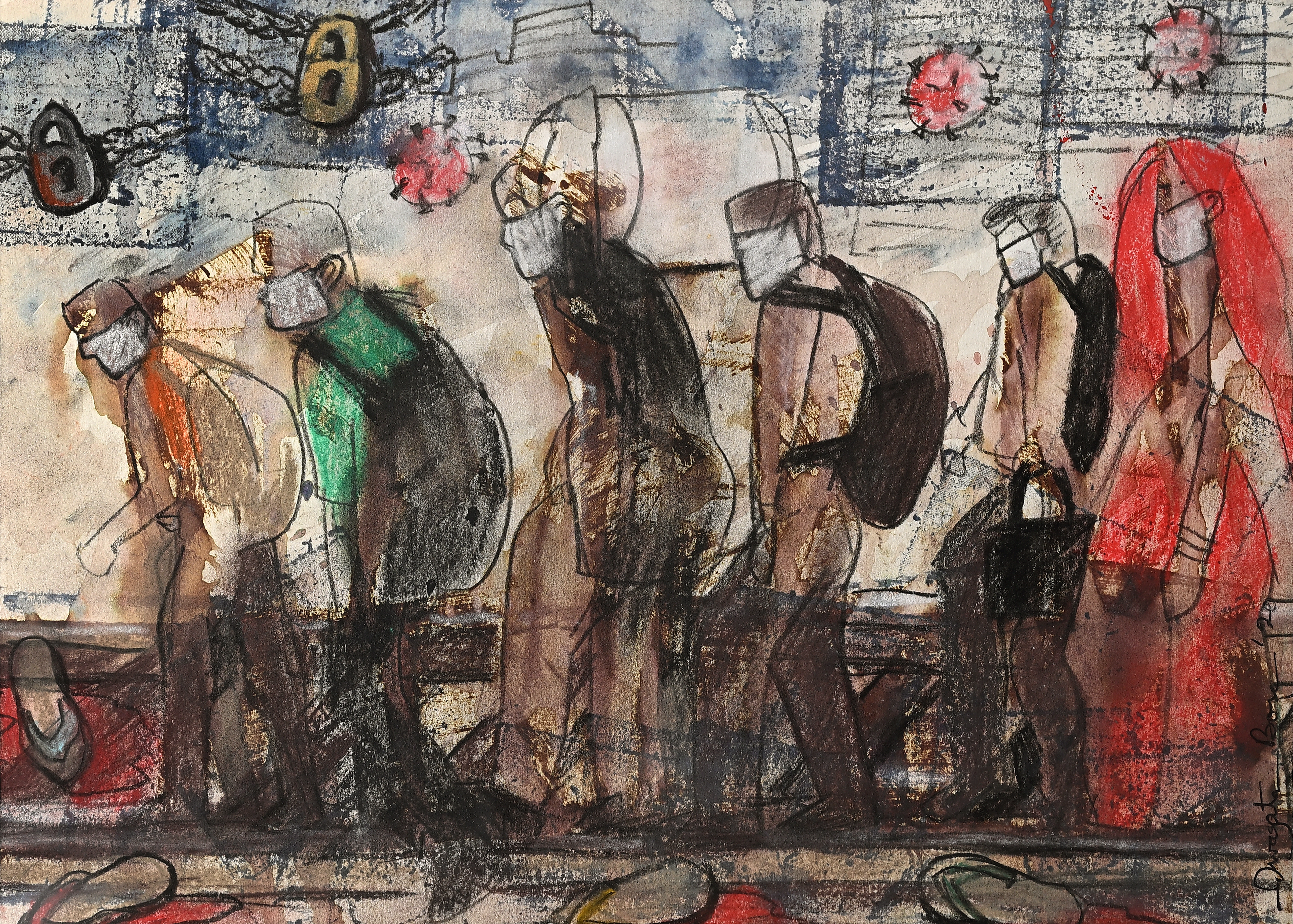 Figurative painting by Swagata Bose